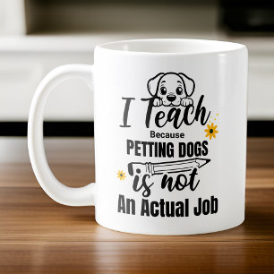 Personlig Lärare Hund älskare I Teach för att Kaffemugg