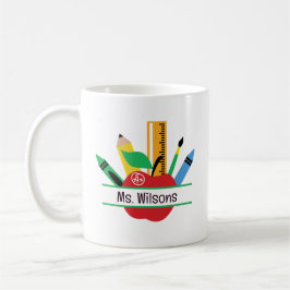 Personlig Lärare Namn Apple Classroom Kaffemugg