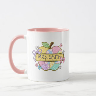 Personlig lärare Preppy Apple-mugg Mugg