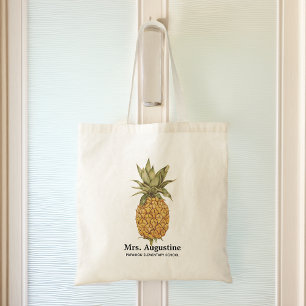 Personlig Lärare School Pineapple Tygkasse