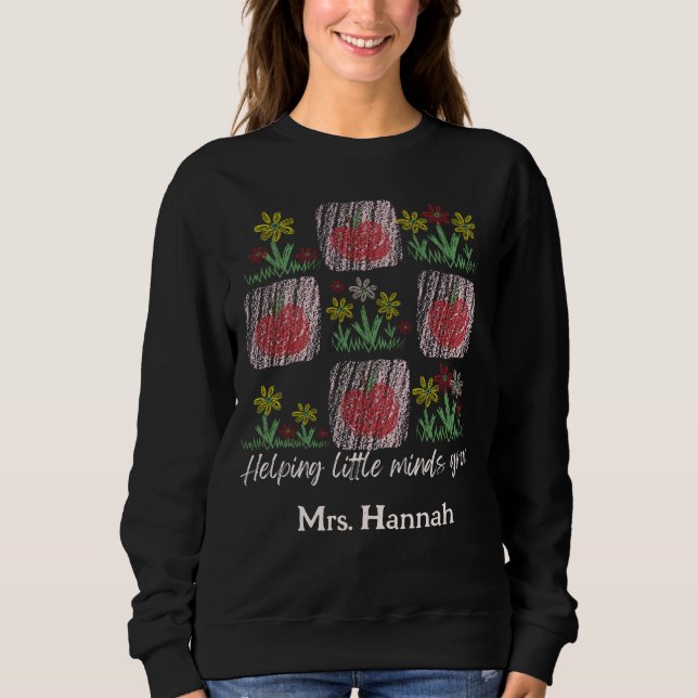 Personlig Lärare som hjälper små minder Grow T Shirt (Framsida)