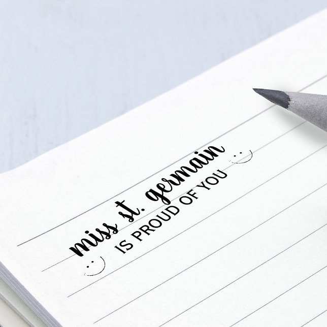 Personlig lärare stolt över dig självfärgande stämpel (Teacher Personalized Proud Of You Self-inking Stamp)