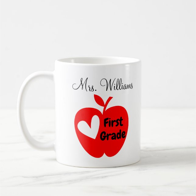 Personlig Lärare Studenten Gift back 2 School Kaffemugg (Vänster)