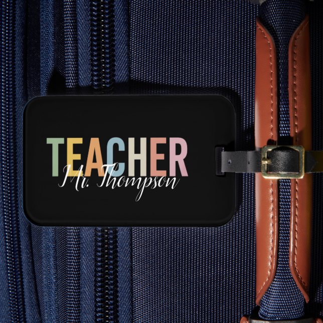 Personlig lärare tacksamhet tillbaka till skolan  bagagebricka (Framsida Insitu 4)