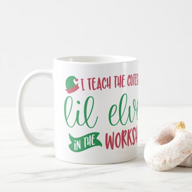 Personlig Lärare till Cutest Elves Gift Kaffemugg (Med munk)