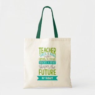 Personlig Lärare Tote bags formar framtiden Tygkasse
