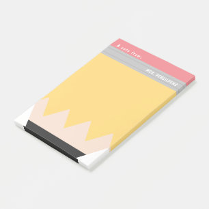 Personlig Lärare, uppskattning Pencil Stil Pos Post-it Block