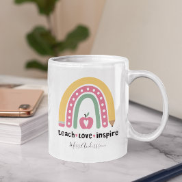 Personlig lärarepresent, Undervisa Kärlek Inspirer Kaffemugg