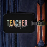 Personlig Lärares uppskattning Back to school Bagagebricka<br><div class="desc">Personlig Lärares uppskattning av Back to school grundlärare</div>