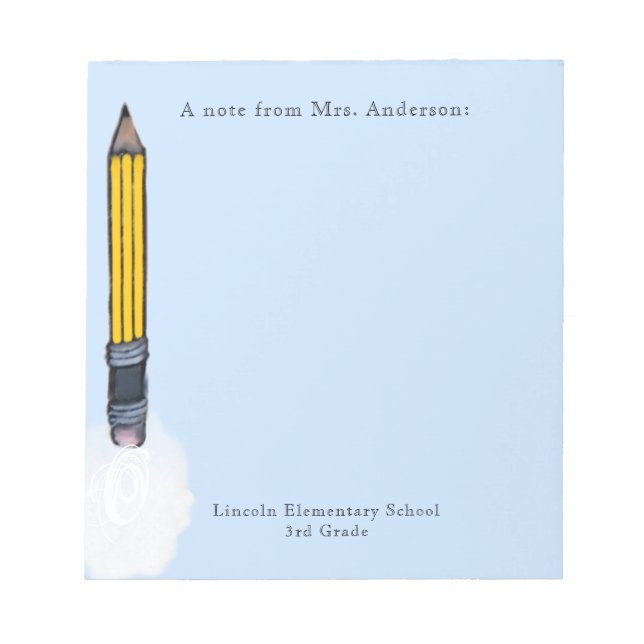Personlig Lärargåvor Anteckningsblock (Framsida)