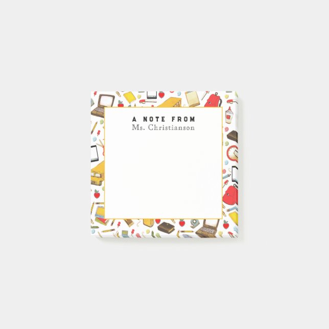 Personlig Lärargåvor Post-it Block (Framsida)