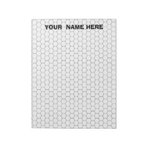 Personlig Large Hexagon Graph Papper Anteckningsblock