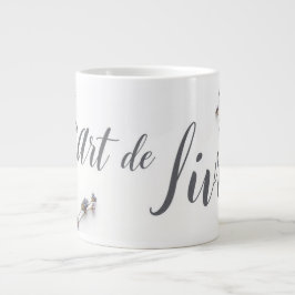 Personlig L'Art de Vivre Slow Living Estetik Jumbo Mugg