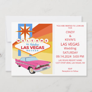 Personlig Las Vegas Bröllop Inbjudningar