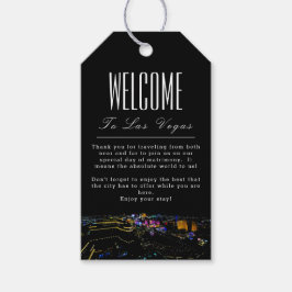 Personlig Las Vegas Skyline Välkommen Gift Märkre Presentetikett