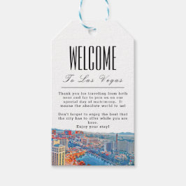 Personlig Las Vegas Skyline Välkommen Gift Märkre Presentetikett