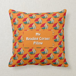 Personlig LÄSER Orangen CORNER BOKAR Kudde
