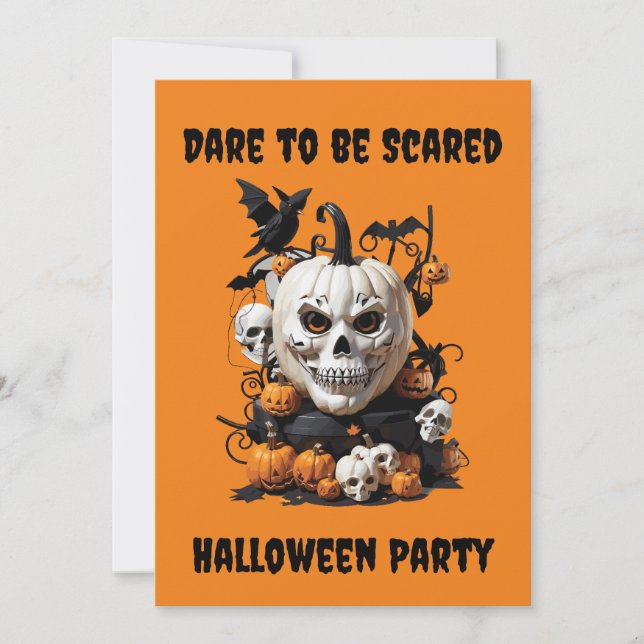 Personlig läskskalle Halloween fest Inbjudningar (Framsida)