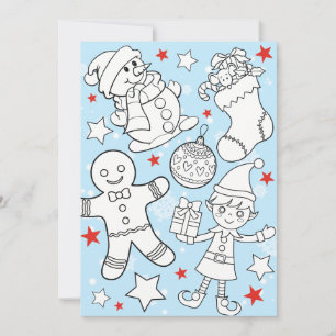 Personlig läslogg för klassrum COLOR IT Julkort