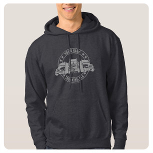 Personlig Lastbilschaufför Stor Semi Lastbil Lastn Hoodie