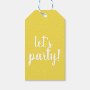 PERSONLIG LÅT OSS PARTY - PRESENTETIKETT