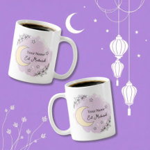 Personlig Lavendel Eid Mubarak Kaffe Kopp