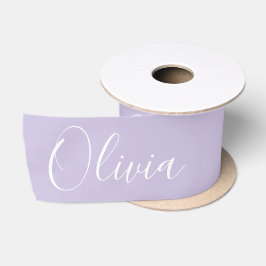 Personlig lavendel Elegant Namn Satinband