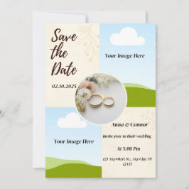 personlig lavendelfält bröllopskort inbjudningar