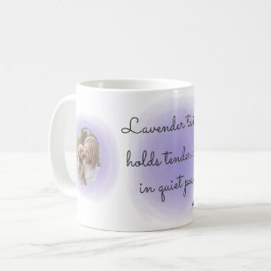Personlig Lavendelfärgad Poodle i Vattenfärg med T Kaffemugg