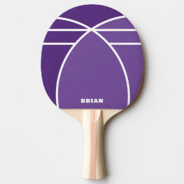 Personlig lavendelpingisracket med namn pingisracket