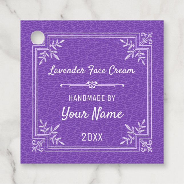 Personlig Lavender Ansikte Cream Gåvor Etiketter (Framsida)