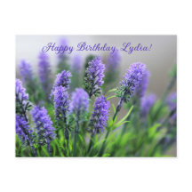 Personlig Lavender Birthday Card
