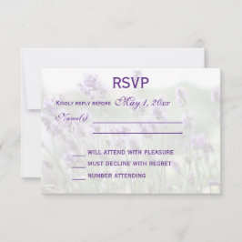 Personlig Lavender Bohemian Bröllop OSA Card