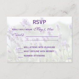 Personlig Lavender Bohemian Bröllop OSA Card Kort