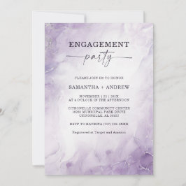 Personlig Lavender Förlovningsfest Inbjudningar