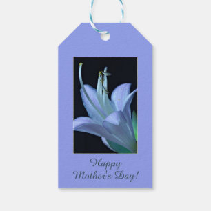Personlig Lavender Hosta Flower, Mors dag Presentetikett