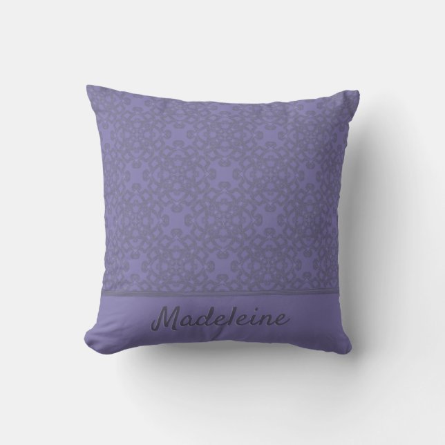 Personlig lavender mönster kudde (Framsida)