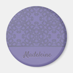 Personlig lavender mönster magnet