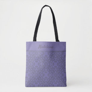 Personlig lavender mönster tygkasse