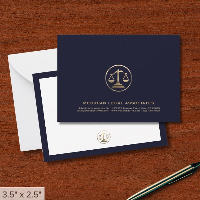 Personlig Law Firm Anteckningskort (Skapare uppladdad)