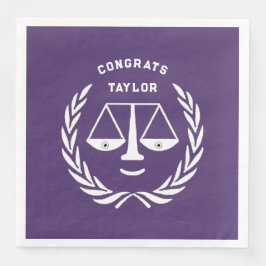 Personlig Law School Grad Party Pappersservett