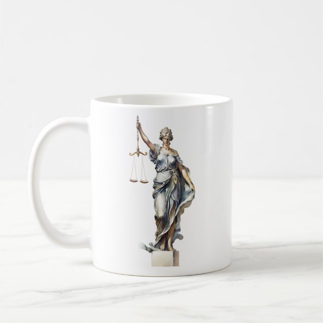 Personlig Law School/Lawyer Dam Justice Kaffemugg (Vänster)