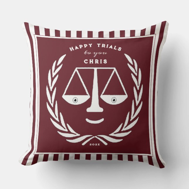 Personlig Law School Studenten Dekorativ kudde (Framsida)