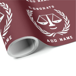 Personlig Law School Studenten Gift Presentpapper