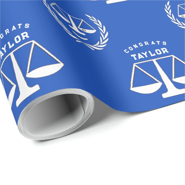 Personlig Law School Studenten Gift Presentpapper (Rullad Hörn)