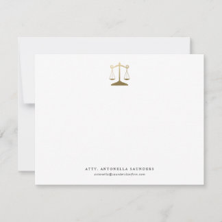 Personlig Lawyer-anteckningskort Anteckningskort