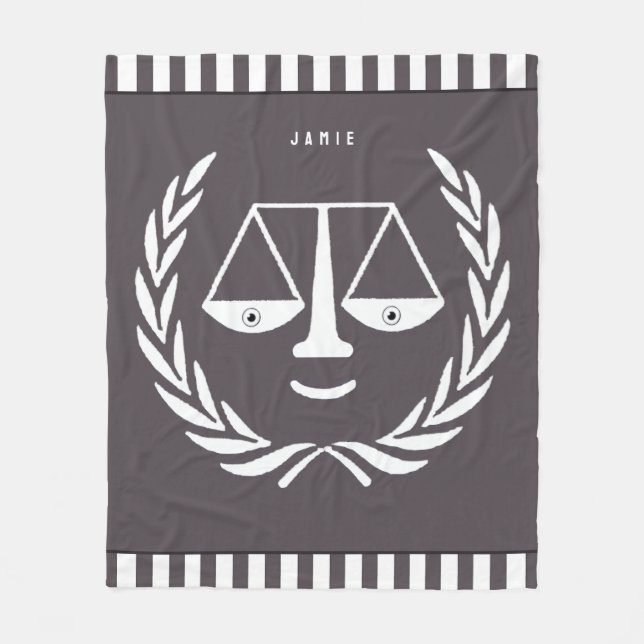 Personlig Lawyer Fleece Blanket (Framsidan)