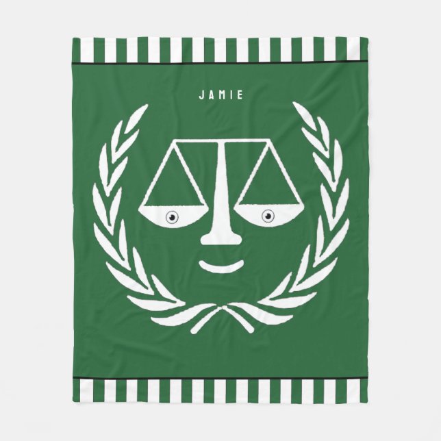 Personlig Lawyer Fleece Blanket (Framsidan)
