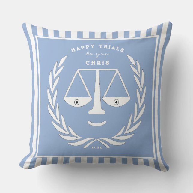 Personlig Lawyer Gift Dekorativ kudde (Framsida)