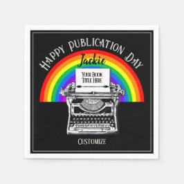 Personlig LBGTQ för lycklig-publiceringsdagen Pappersservett